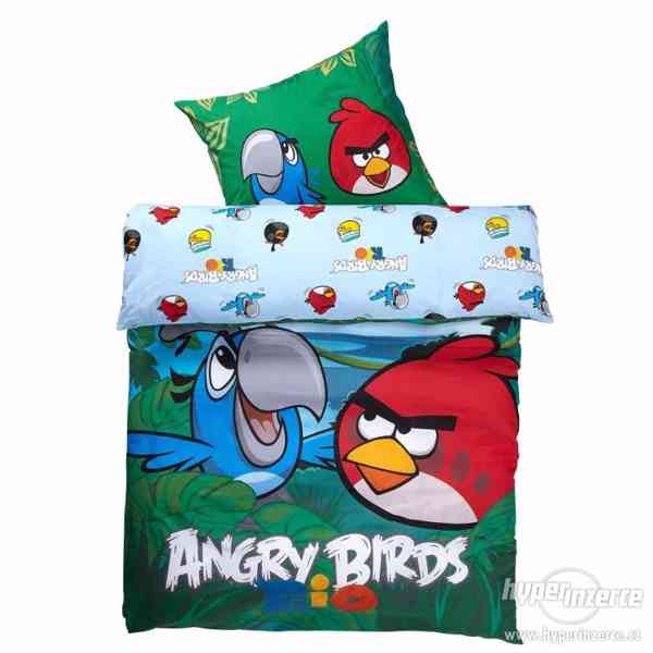 Dětské bavlněné povlečení Angry Birds Jungle RIO - foto 1