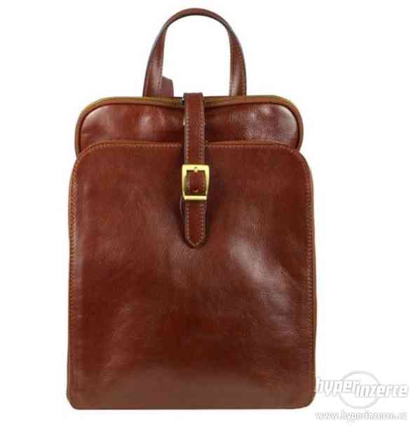 Vintage designový batoh z pravé kůže Premium - foto 1