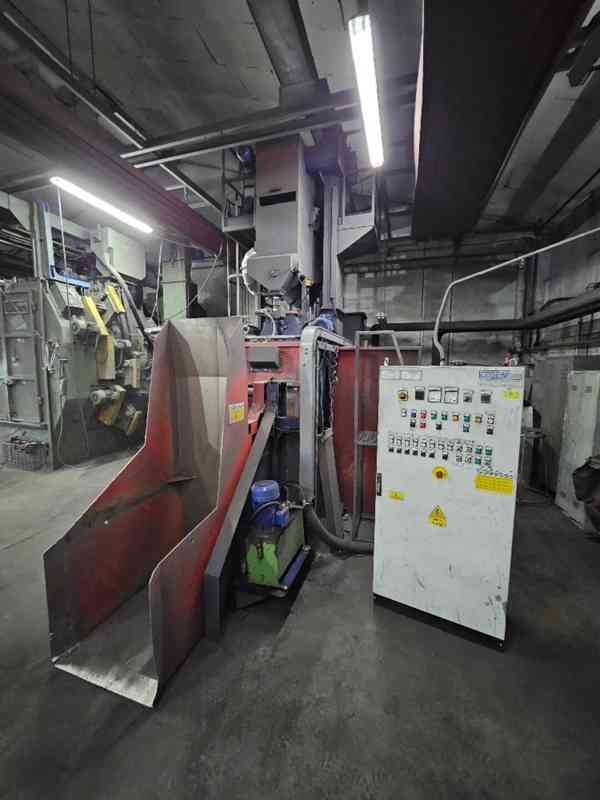 Bubnový tryskač s gumovým pásem a magnetickýnm separátorem. - foto 2