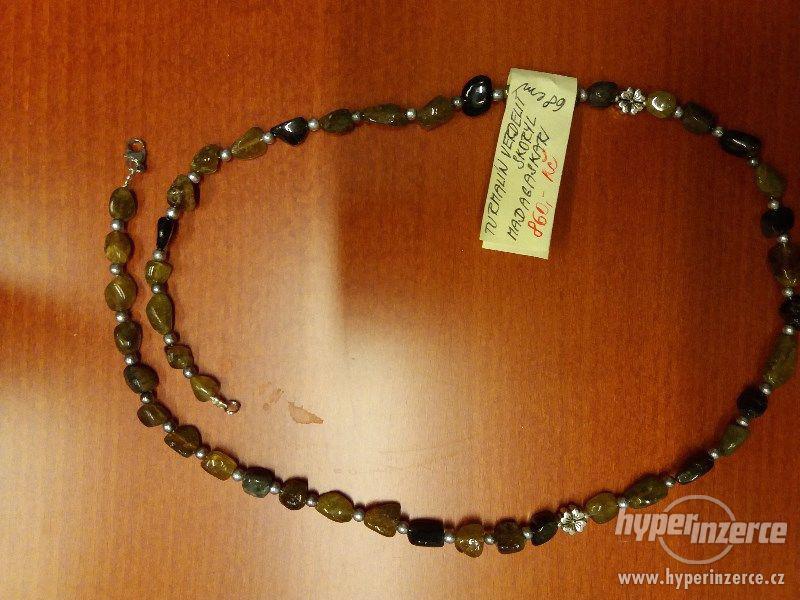 nový náhrdelník Turmalín, Verdelit, Skoryl - foto 1