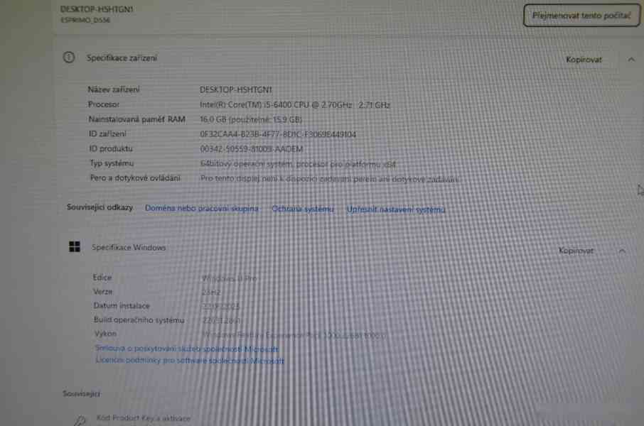 Fujitsu Esprimo D556 E85+ i5/16GB/128GB+500GB/záruka - foto 3