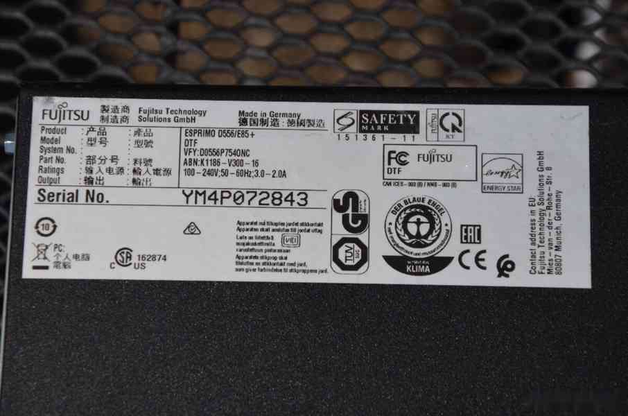 Fujitsu Esprimo D556 E85+ i5/16GB/128GB+500GB/záruka - foto 6
