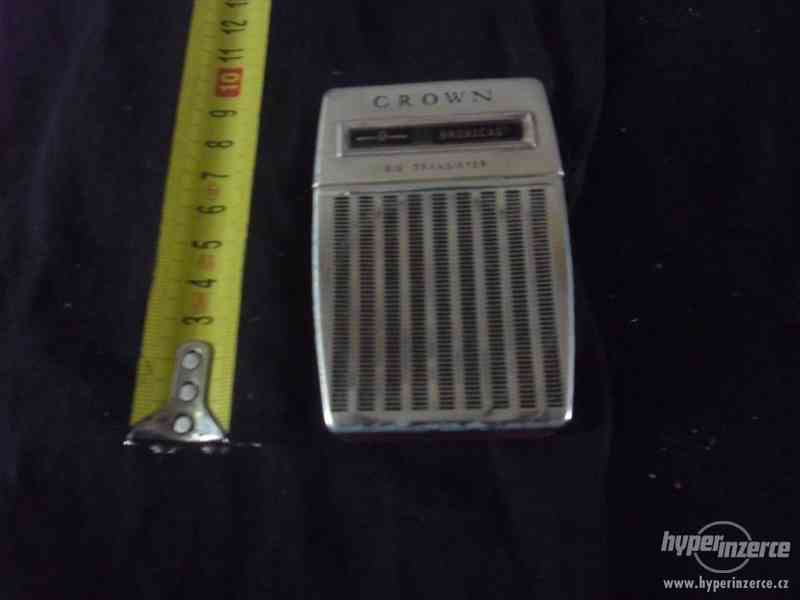 Tranzistorové rádio - zn.CROWN - foto 1