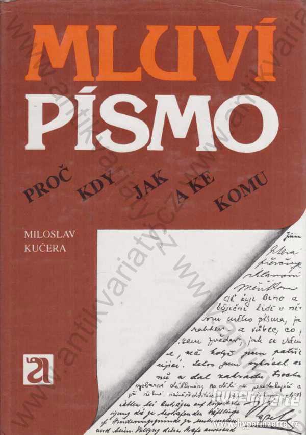 Mluví písmo Miloslav Kučera 1991 Avicenum, Praha - foto 1