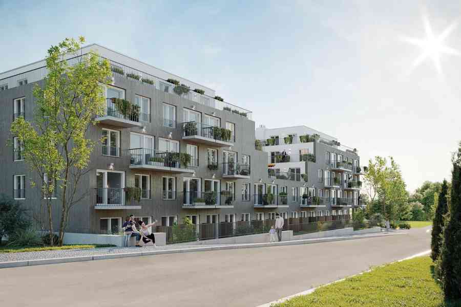 Moderní rodinný byt 3+kk s balkonem v blízkosti přírody na Praze 9 v projektu Zelené kaskády. - foto 3