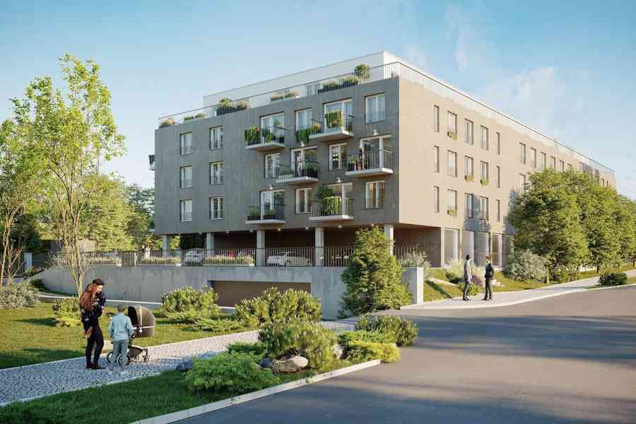 Moderní rodinný byt 3+kk s balkonem v blízkosti přírody na Praze 9 v projektu Zelené kaskády. - foto 2