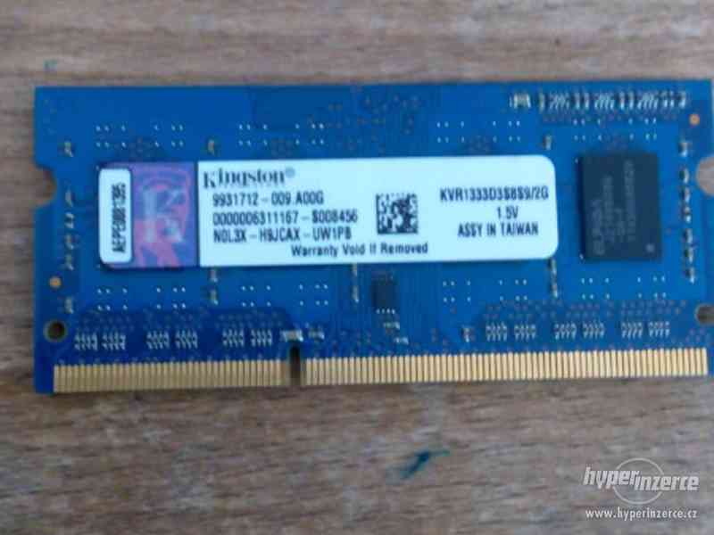 Paměť RAM SO-DIMM Kingston 2GB DDR3 1333 - foto 1