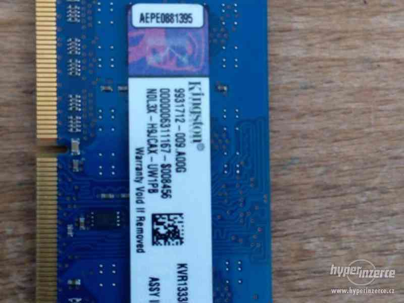 Paměť RAM SO-DIMM Kingston 2GB DDR3 1333 - foto 2