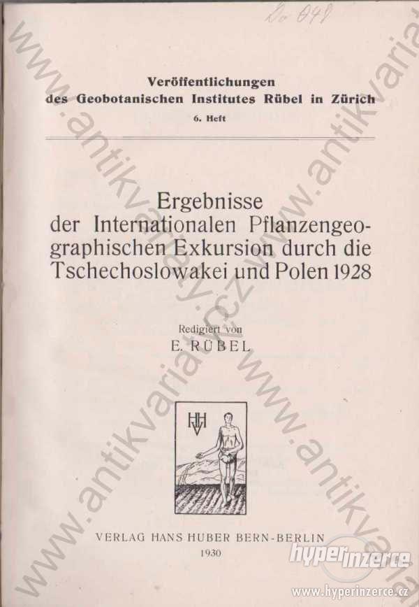 Ergebnisse der Internationalen Pflanzengeogr. 1930 - foto 1