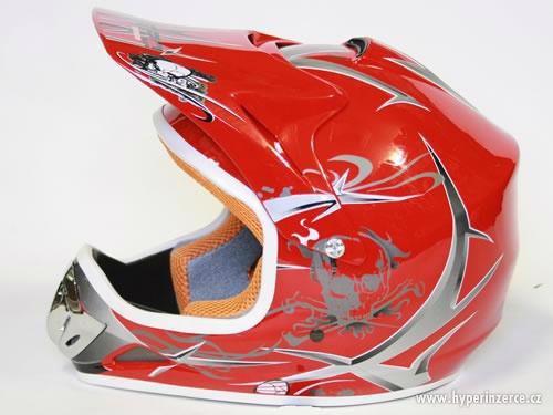 Dětská moto helma Nitro - nové zboží se zárukou - foto 2