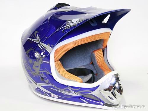 Dětská moto helma Nitro - nové zboží se zárukou - foto 3
