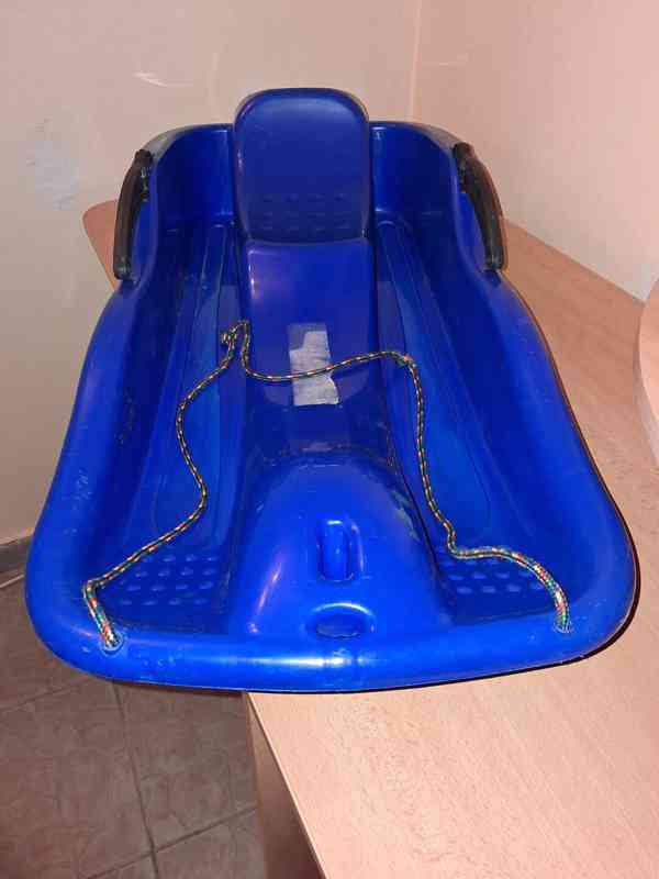 Dětské boby – modré, 85 × 40 cm