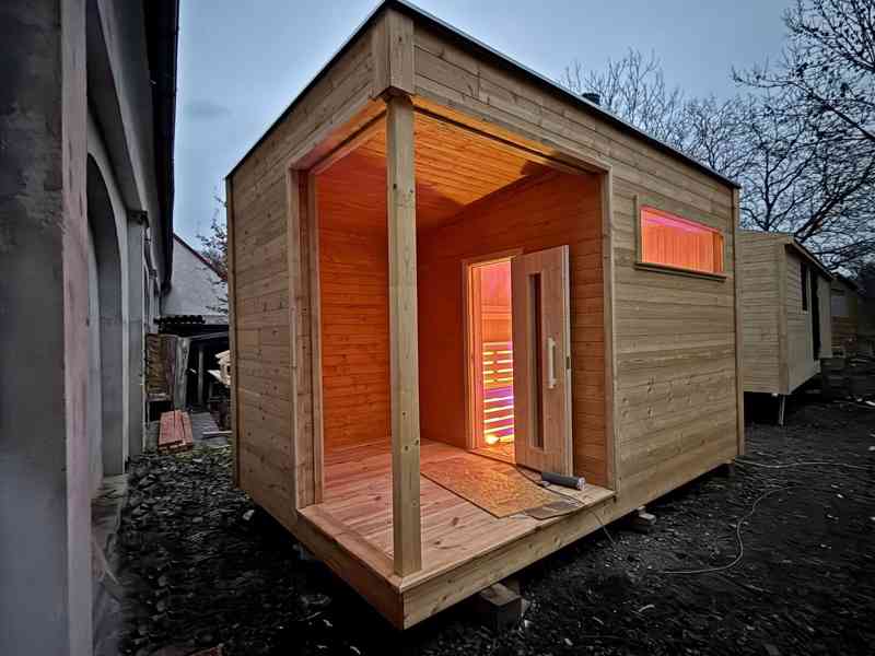 Moderní Finská Sauna. 