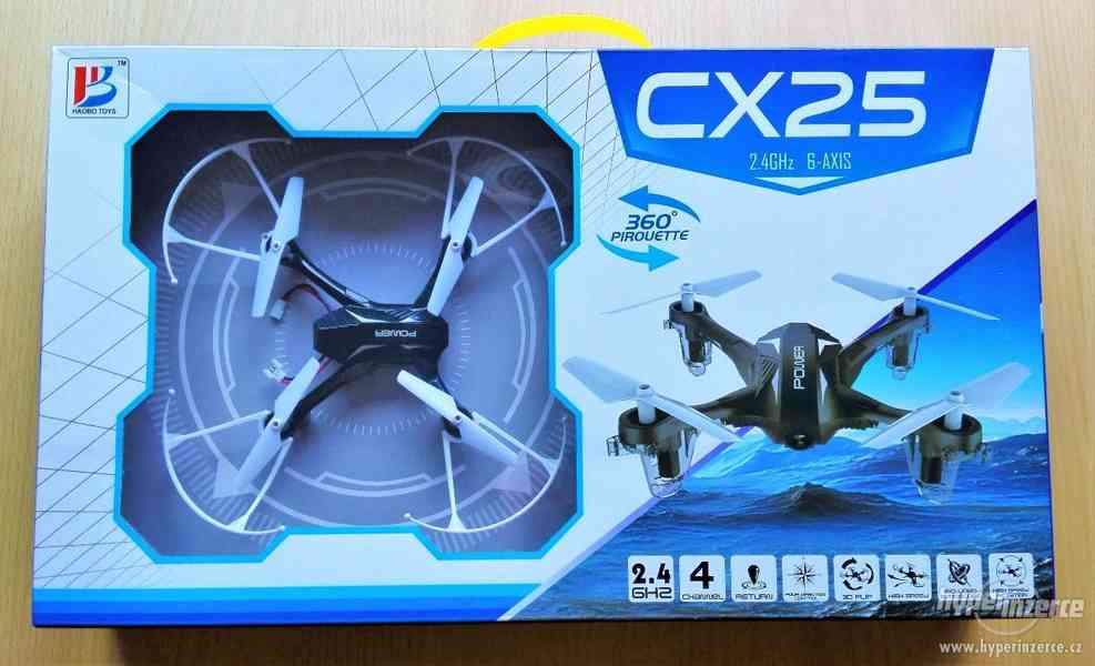 RC dron CX25 2.4GHz - nový - foto 1