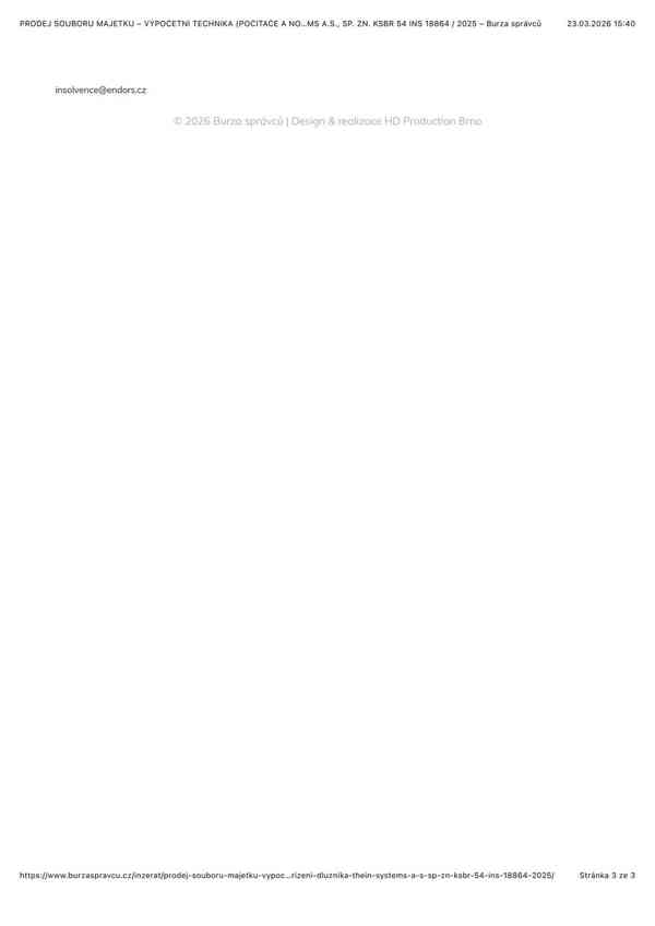 PRODEJ SOUBORU MAJETKU – VÝPOČETNÍ TECHNIKA - foto 4