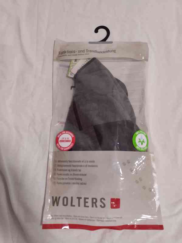 Fleecová bunda ležérní soft & dry  52cm  žíhaná šedá  - foto 5