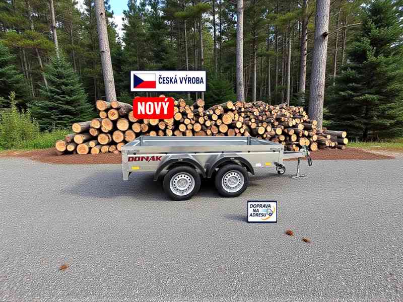 Přívěsný vozík 2,53m x 1,30, DPH