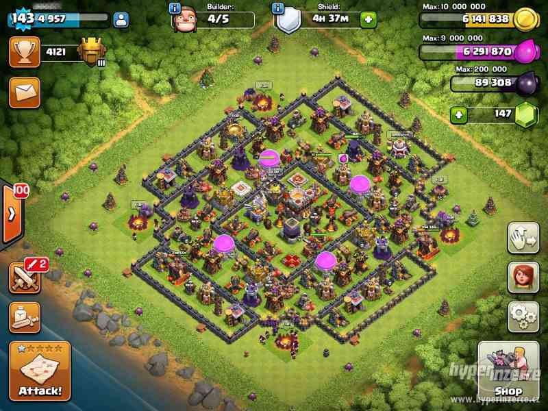 Clash of clans th11 temer maxed, lvl 143 - foto 1