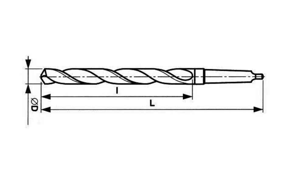 Vrták D=67 mm šroubovitý s kužel. stopkou HSS,ČSN 221140 Mk5 - foto 3