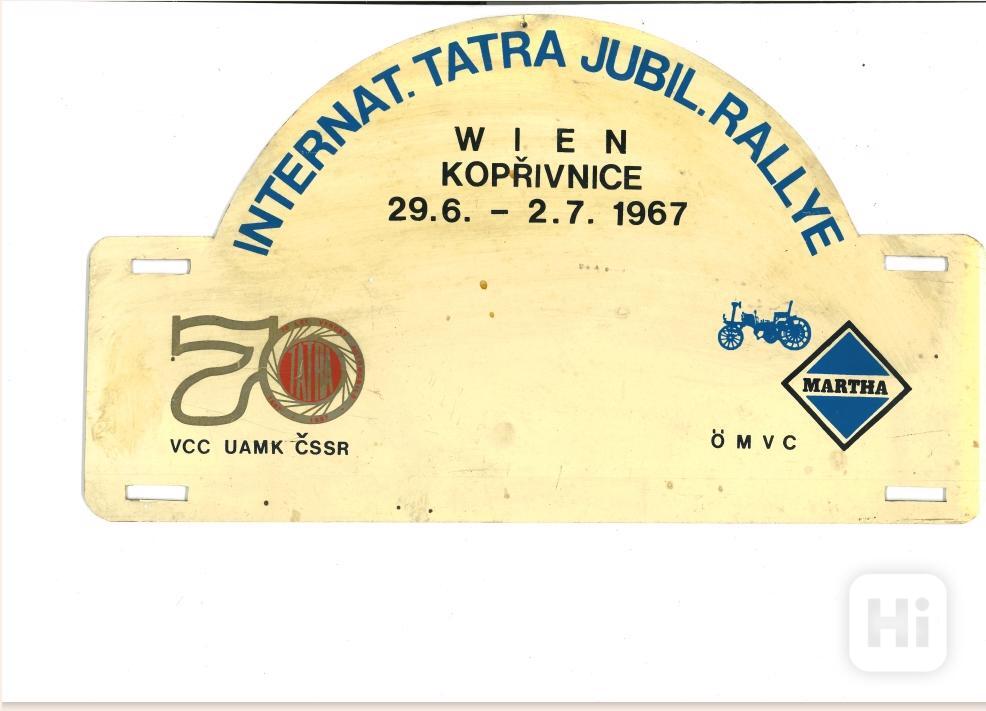 Štítek na Rallye - foto 1