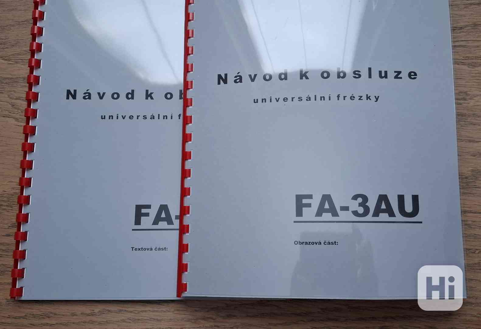 Návod frézek FA-3AV, AU, AH - foto 1