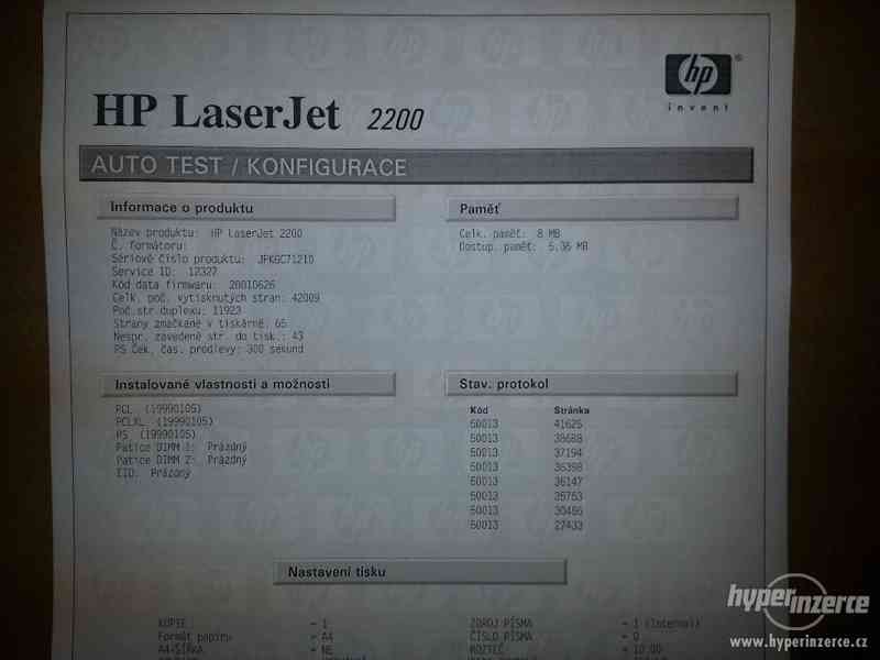 HP Laserjet 2200D | Duplex | 50% toner - foto 2
