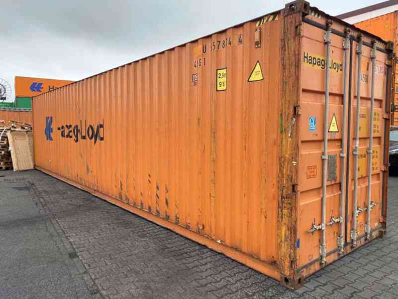 LODNÍ KONTEJNER 40' HC – 12metrů – ZVÝŠENÝ - HIGH CUBE - foto 2