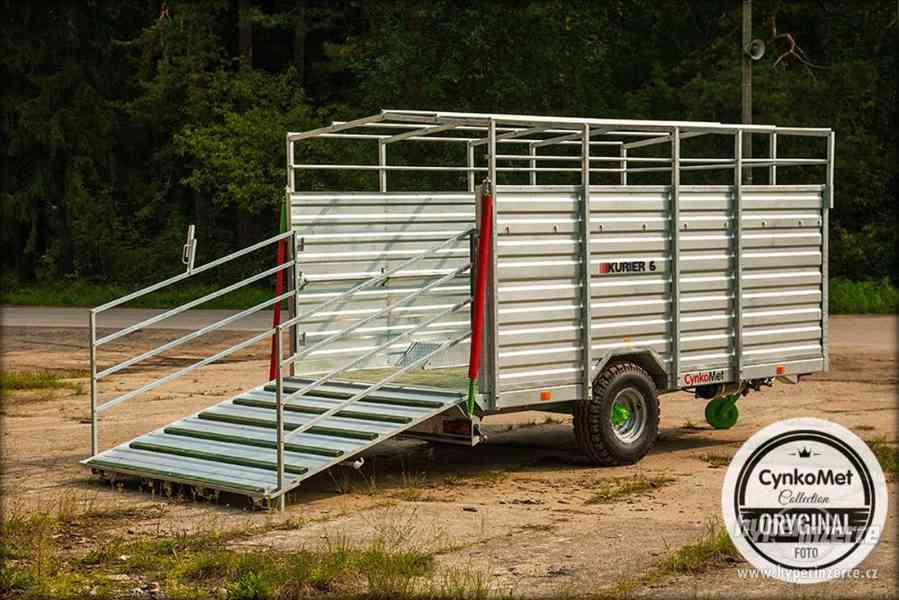 Přepravník zvířat KURIER 6 – 4 ks skotu, 12 vepřů - foto 1