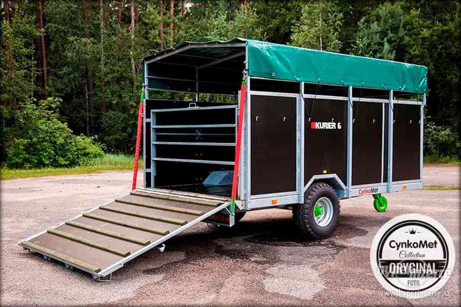 Přepravník zvířat KURIER 6 – 4 ks skotu, 12 vepřů - foto 2