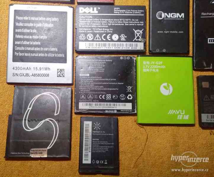 Baterie pro různé typy mobilů -levně!!! - foto 5