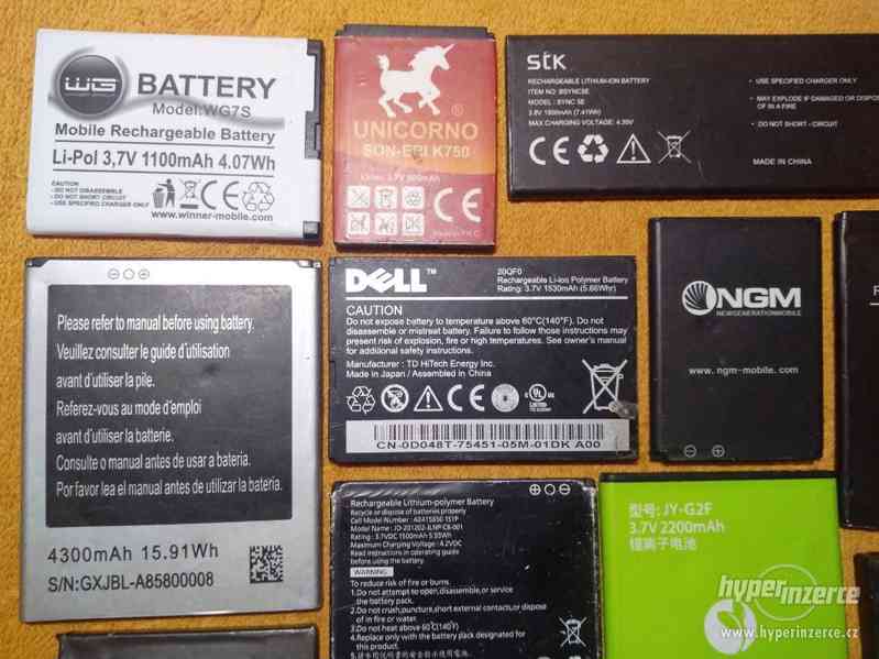 Baterie pro různé typy mobilů -levně!!! - foto 7
