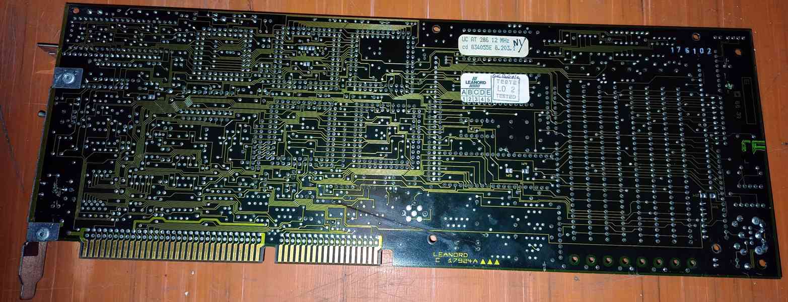 Historická procesorová karta s cpu 286+kopr.287, SIPP. - foto 2