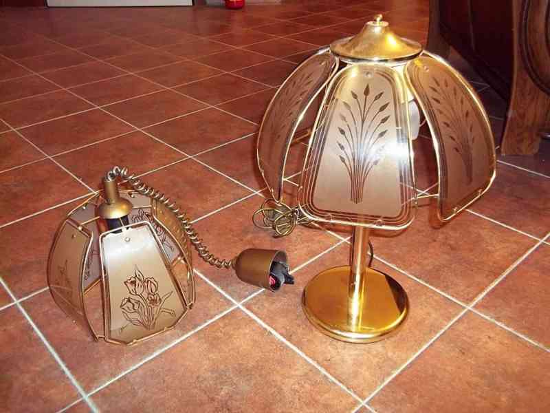 811 Stolní lampa a lustr (možno zakoupit jednotlivě)  - foto 2