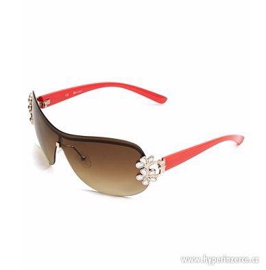GUESS sluneční brýle Floral Shield červené B77 - foto 1