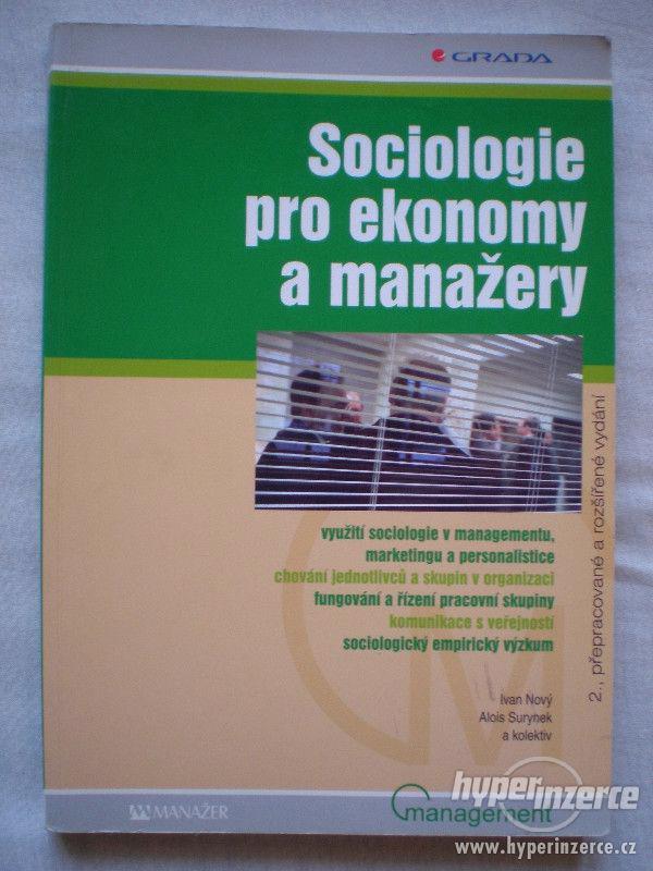 SOCIOLOGIE PRO EKONOMY A MANAŽERY - foto 1