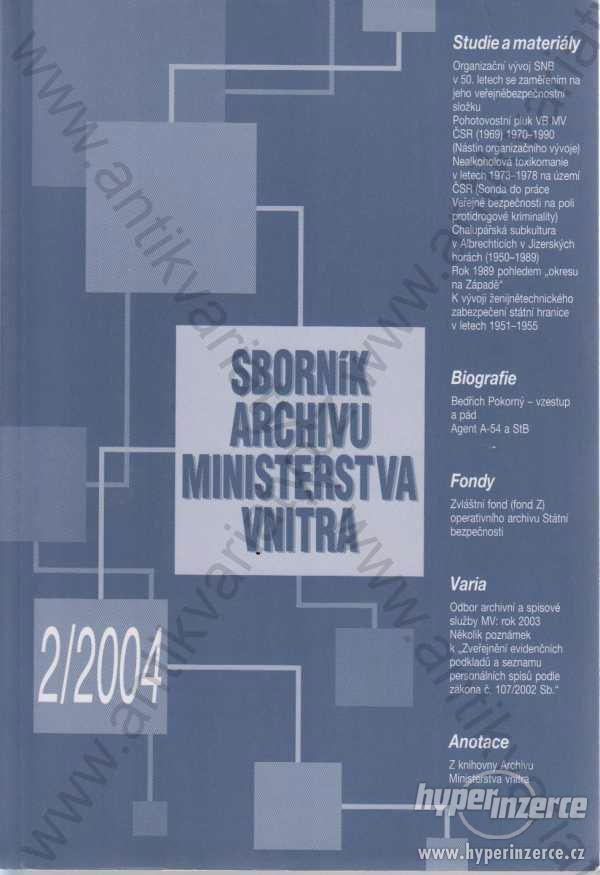 Sborník archivu ministerstva vnitra 2/2004 - foto 1