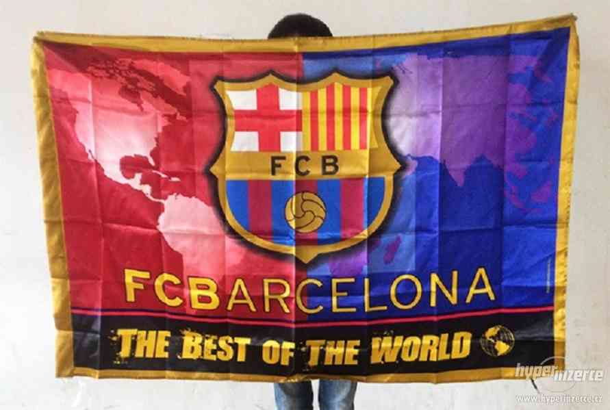 velká fotbalová vlajka BARCELONA,SPARTA,,..... - foto 1