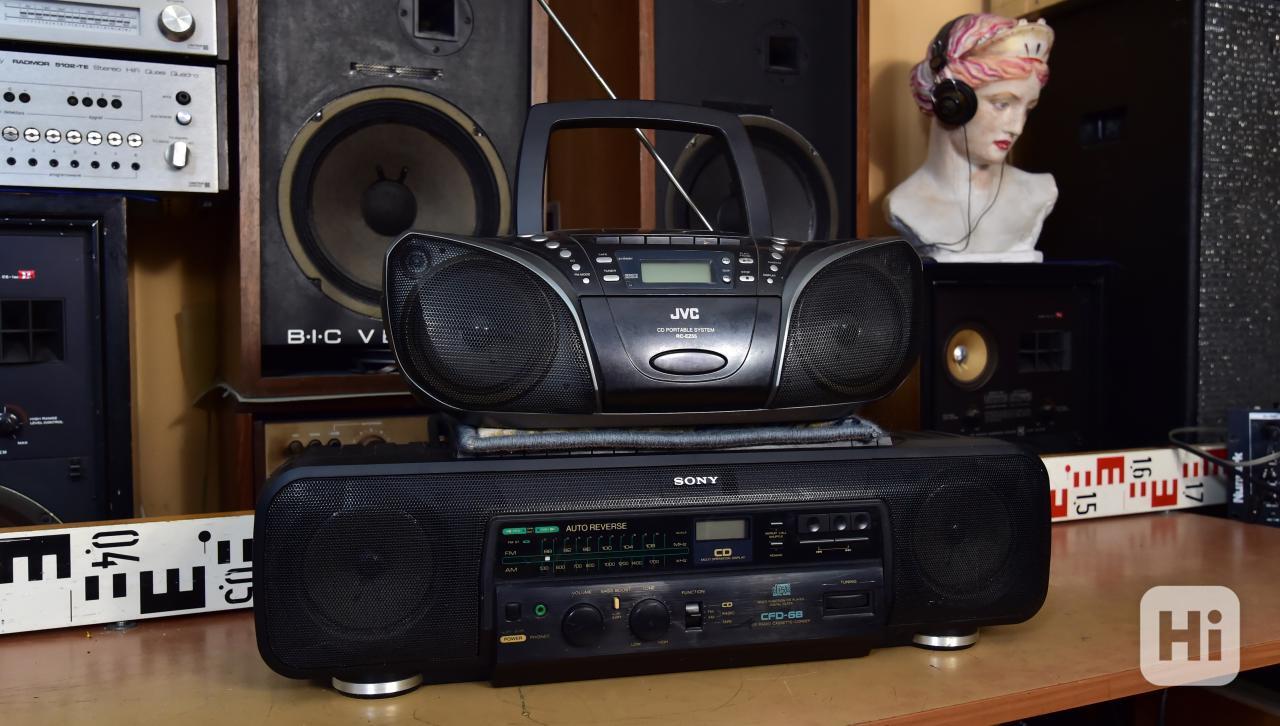 SONY CFD-68 CD radiomagnetofon, JVC RC-EZ55B - foto 1