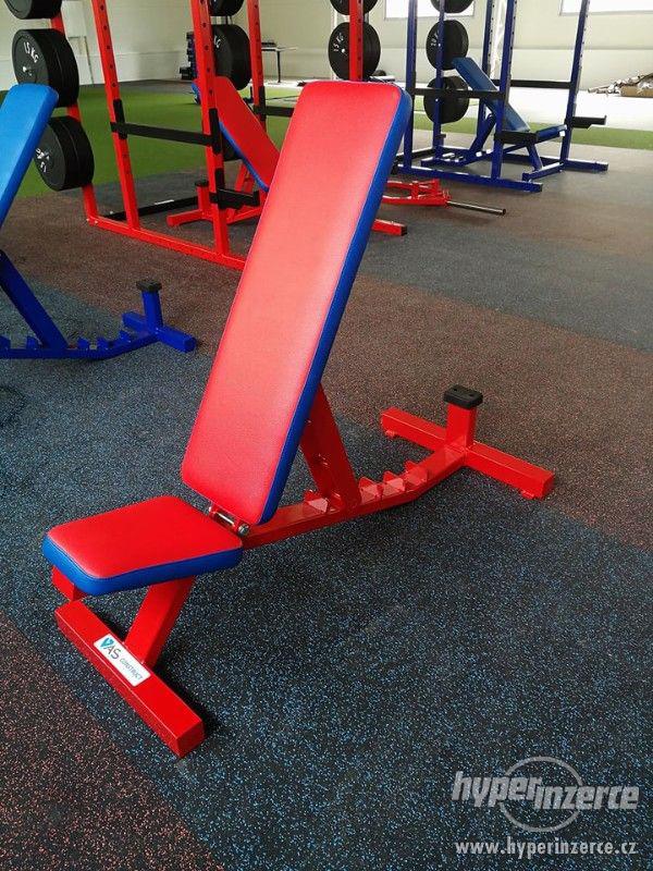 Polohovací lavice do fitness - masivní konstrukce - foto 1