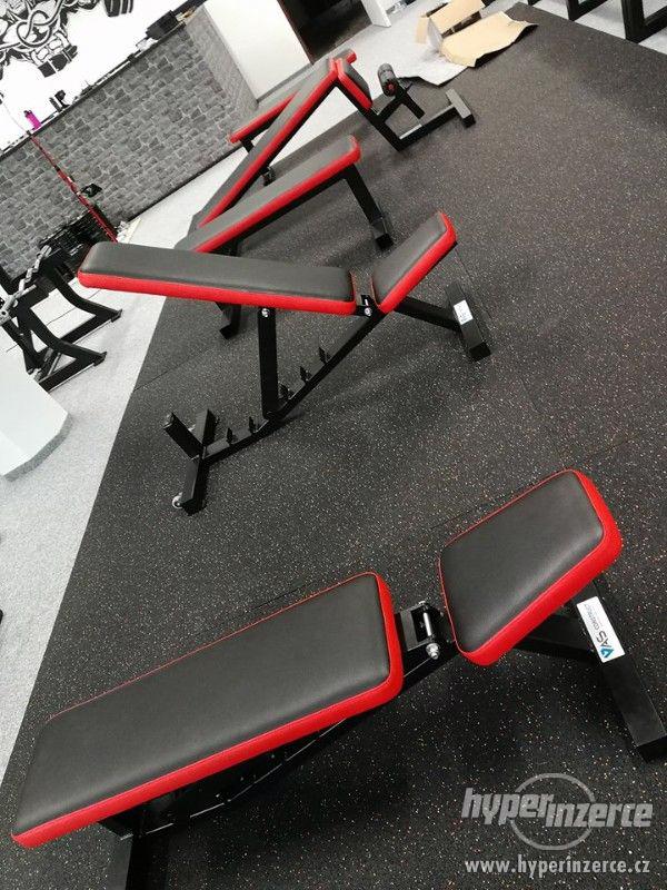Polohovací lavice do fitness - masivní konstrukce - foto 2
