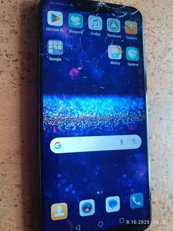 Prodám tel. HUAWEI NOVA 3, 4 GB /128 GB, má prasklé sklo - foto 3