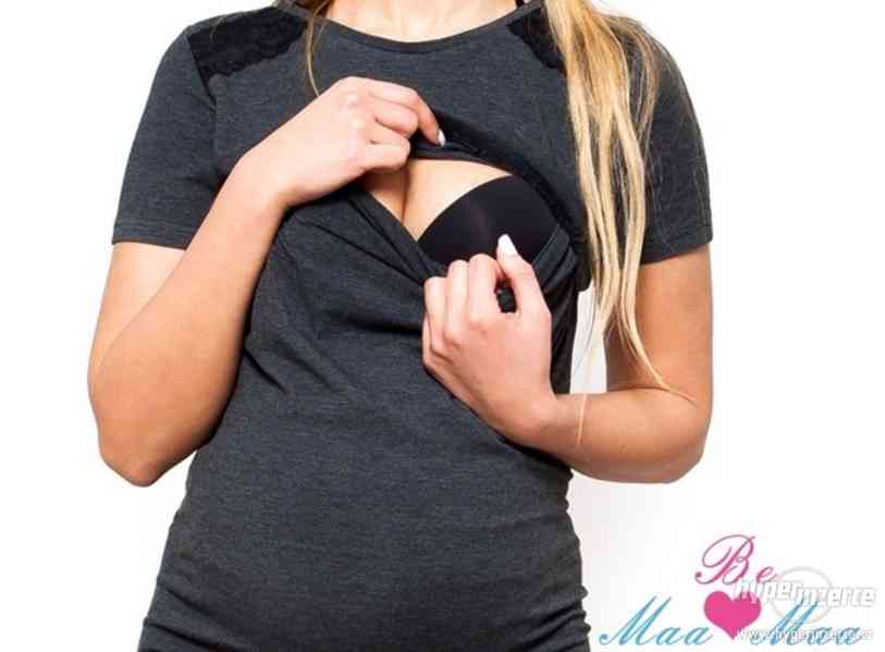 Těhotenská noční košile - S/M - SLEVA - foto 3
