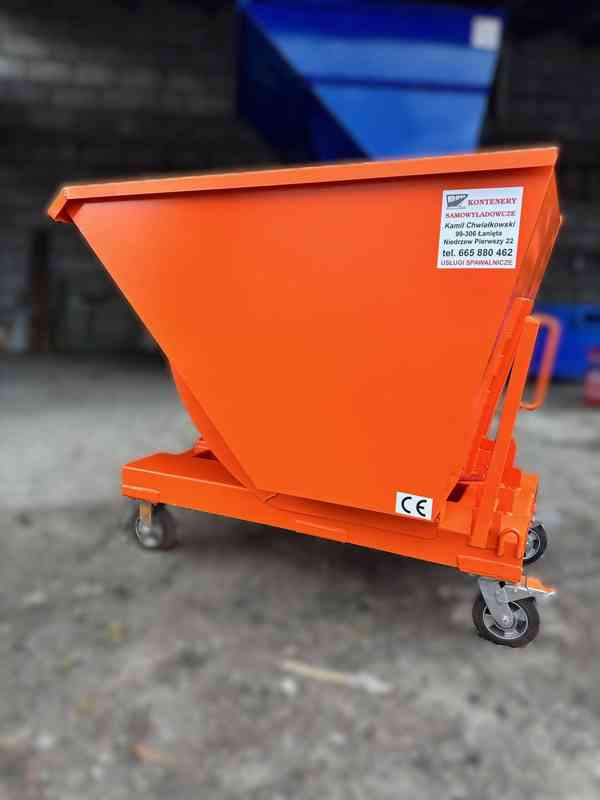 Pojemnik samoopróżniający 0,5m3, kontener - foto 1