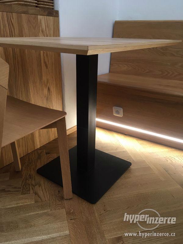 dřevěná stolová deska dýha jasan, design "List" - foto 4