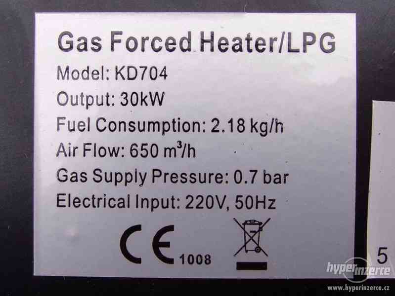 Plynová horkovzdušná turbína (teplomet) 30KW LPG CZ/SK - foto 5