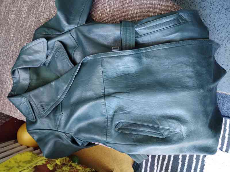 Vintage vojenský kožený kabát WW2 - foto 9