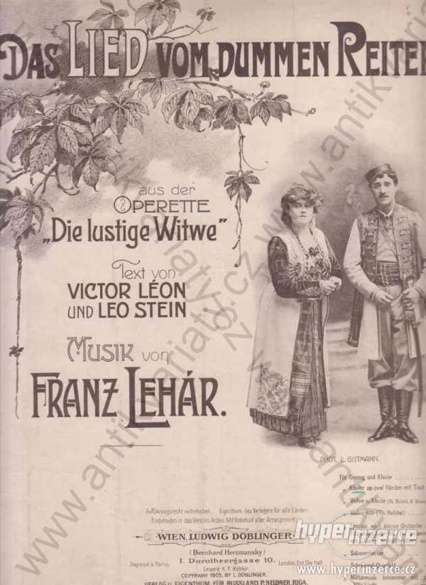 Das Lied vom dummen Reiter Lehár Domblinger 1905 - foto 1