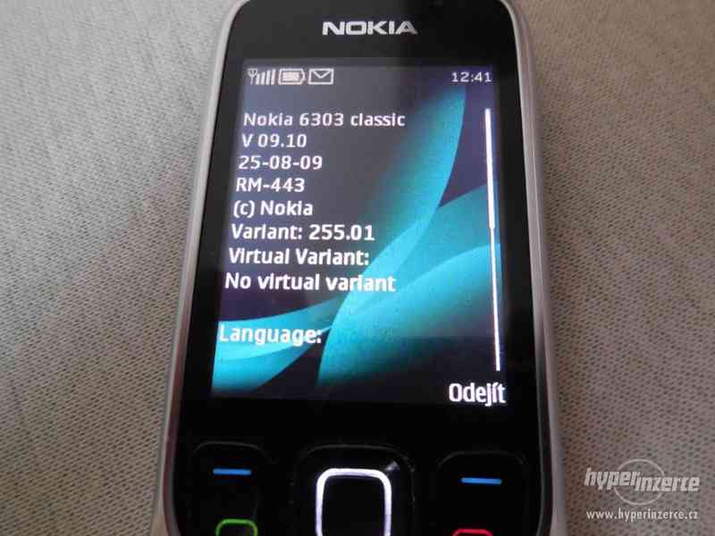 Nokia 6303i/classic černá/stříbrná - foto 5