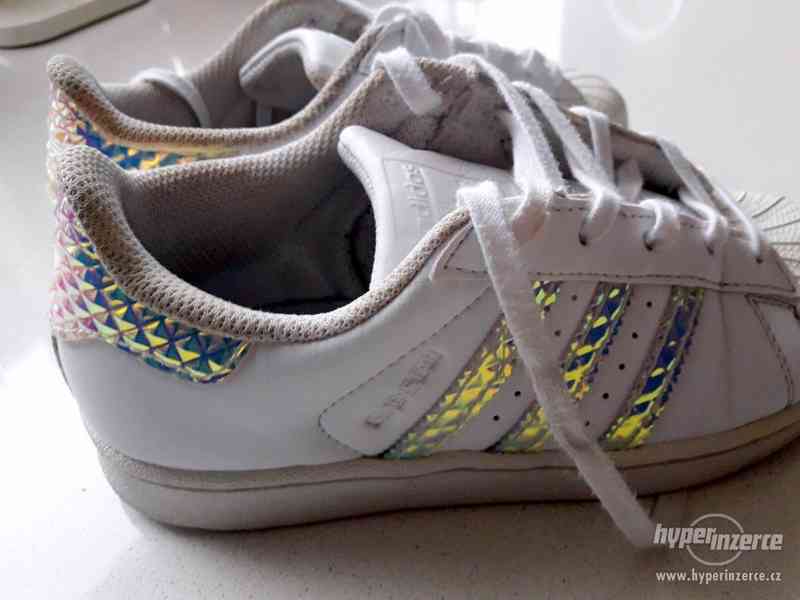 Adidas superstar shop iridescent 3d bambina