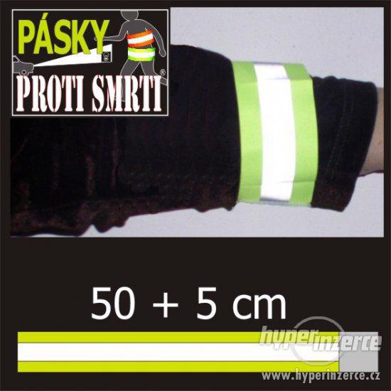 Reflexní pásky proti smrti různé délky Hi-Vis rychloupínací - foto 8